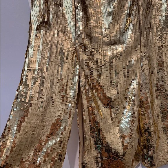 J. Crew Collection Gold Sequin Midi Skirt - Picture 4 of 10